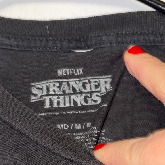 Netflix Black Eddie Munson Short Sleeve Tee - Picture 3 of 4